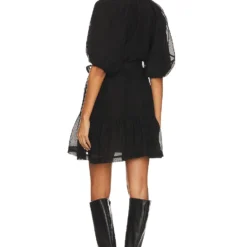 Minkpink ROBE COURTE RAVEN Black -Pas Cher Tendricia Magasin MINK WD893 V3