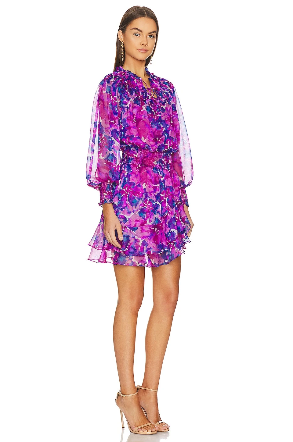 ROBE COURTE ALMAHA Watercolor Blues 4 ROBE COURTE ALMAHA Watercolor Blues – Image 2