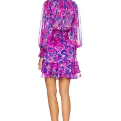 ROBE COURTE ALMAHA Watercolor Blues 7 ROBE COURTE ALMAHA Watercolor Blues -Pas Cher Tendricia Magasin MISA WD643 V3