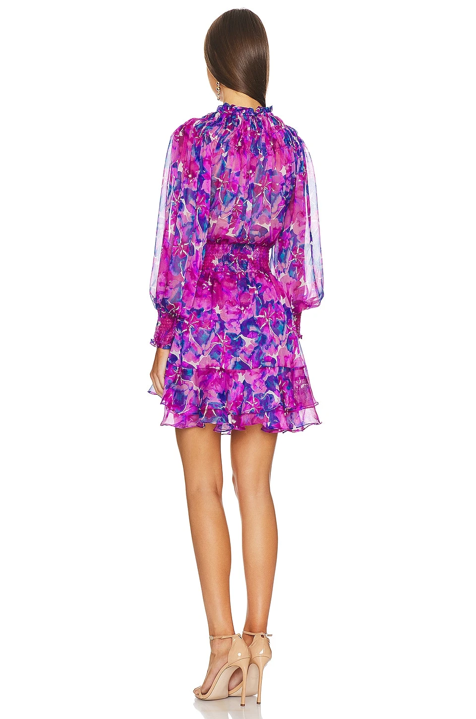 ROBE COURTE ALMAHA Watercolor Blues 5 ROBE COURTE ALMAHA Watercolor Blues – Image 3