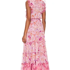 ROBE TRINA Fire Florals Mix -Pas Cher Tendricia Magasin MISA WD662 V3