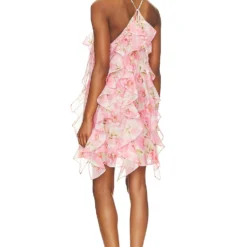 ROBE COURTE MIAH Blushing Flora -Pas Cher Tendricia Magasin MISA WD673 V3