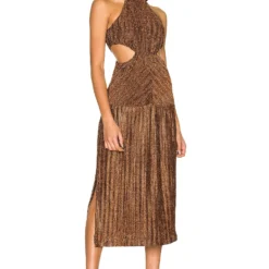 ROBE MI-LONGUE ODETTE Copper -Pas Cher Tendricia Magasin MISR WD172 V3