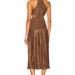 ROBE MI-LONGUE ODETTE Copper -Pas Cher Tendricia Magasin MISR WD172 V4