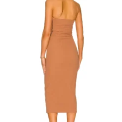 ROBE CALANDRA Praline -Pas Cher Tendricia Magasin MISR WD194 V3