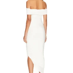 ROBE MI-LONGUE KEONI Ivory -Pas Cher Tendricia Magasin MISR WD259 V3