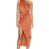 ROBE MI-LONGUE BROOKS Copper -Pas Cher Tendricia Magasin MISR WD260 V1
