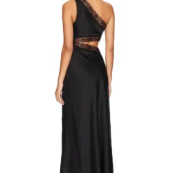 ROBE MI-LONGUE JILLIAN Black -Pas Cher Tendricia Magasin MISR WD262 V3