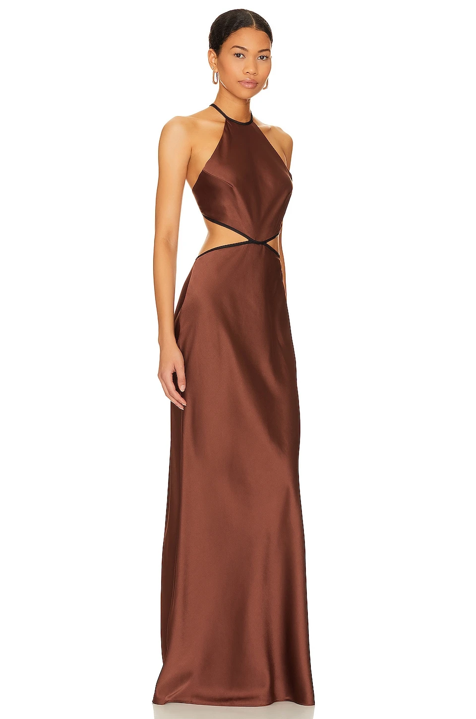 ROBE DOS-NU LONGUE EDEM Chocolate 4 ROBE DOS-NU LONGUE EDEM Chocolate – Image 2