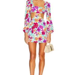 ROBE SONYA Purple Floral