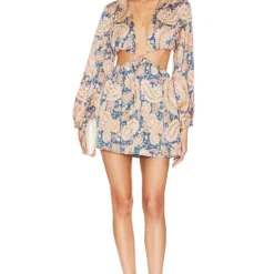 ROBE ROSALINDA Blue Multi -Pas Cher Tendricia Magasin MOTO WD222 V4