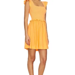 ROBE MINI AVEC SMOCKS GINGER Tang 6 ROBE MINI AVEC SMOCKS GINGER Tang -Pas Cher Tendricia Magasin NATI WD219 V2