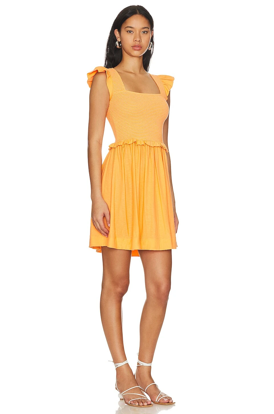 ROBE MINI AVEC SMOCKS GINGER Tang 4 ROBE MINI AVEC SMOCKS GINGER Tang – Image 2