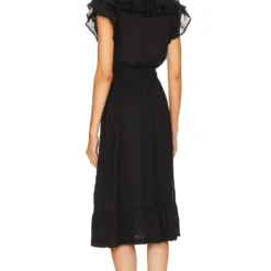 ROBE MI-LONGUE ARIA Jet Black 7 ROBE MI-LONGUE ARIA Jet Black -Pas Cher Tendricia Magasin NATI WD224 V3