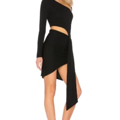 MINI-ROBE MANCHES LONGUES AVEC DÉCOUPE VICES Black 6 MINI-ROBE MANCHES LONGUES AVEC DÉCOUPE VICES Black -Pas Cher Tendricia Magasin NBDR WD1154 V2