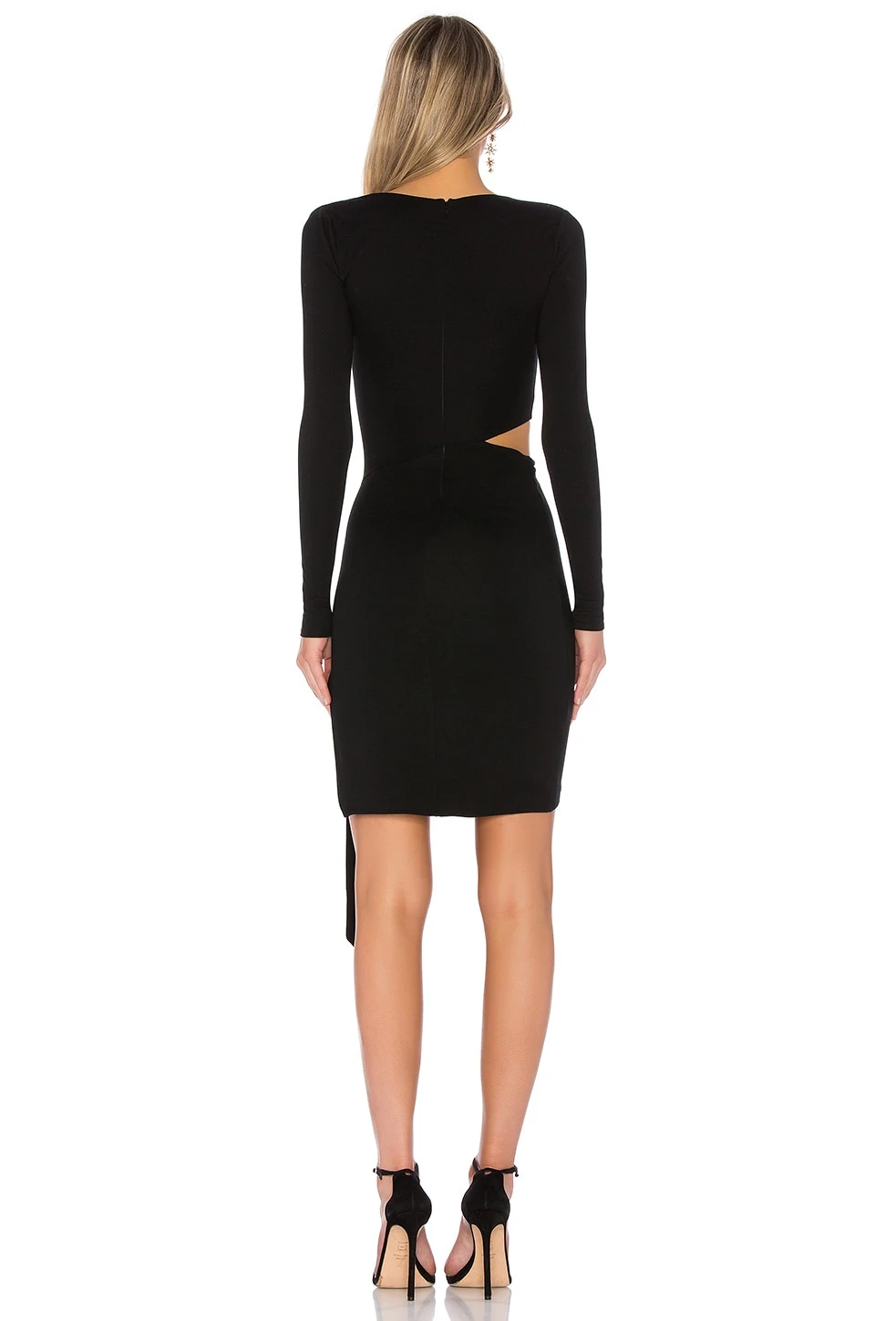 MINI-ROBE MANCHES LONGUES AVEC DÉCOUPE VICES Black 5 MINI-ROBE MANCHES LONGUES AVEC DÉCOUPE VICES Black – Image 3