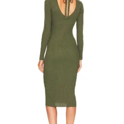 ROBE BEKAH Olive Green -Pas Cher Tendricia Magasin NBDR WD2357 V3