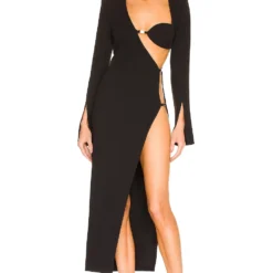 ROBE MAXI SENNA Black -Pas Cher Tendricia Magasin NBDR WD2632 V1 1