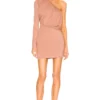 ROBE JOLENE Nude Brown -Pas Cher Tendricia Magasin NBDR WD2646 V1
