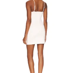 ROBE COURTE YOKU White -Pas Cher Tendricia Magasin NBDR WD2746 V3