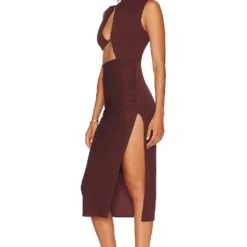 ROBE MI-LONGUE ANABELLA Chocolate Brown 8 ROBE MI-LONGUE ANABELLA Chocolate Brown -Pas Cher Tendricia Magasin NBDR WD2762 V3