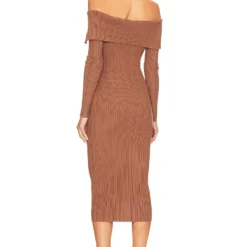 ROBE MARLOWE Brown -Pas Cher Tendricia Magasin NBDR WD2771 V3