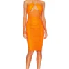 ROBE NATTI Orange -Pas Cher Tendricia Magasin NBDR WD2782 V1