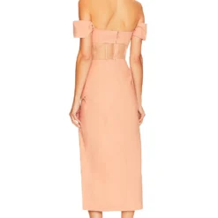 ROBE MI-LONGUE ROSANA Copper -Pas Cher Tendricia Magasin NBDR WD2804 V3