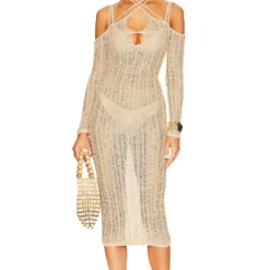 ROBE EVANGELINE Gold Sand