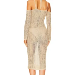 ROBE EVANGELINE Gold Sand 7 ROBE EVANGELINE Gold Sand -Pas Cher Tendricia Magasin NBDR WD2894 V3