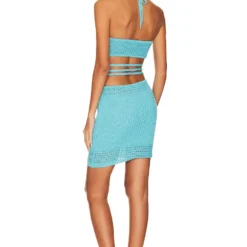 ROBE JUMA Teal -Pas Cher Tendricia Magasin NBDR WD2921 V3