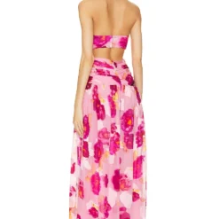 ROBE DE SOIRÉE NYOMI Pink Floral -Pas Cher Tendricia Magasin NBDR WD2954 V3