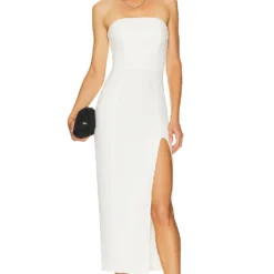 ROBE BUSTIER MIDI ADIBA Off White