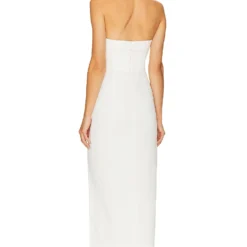 ROBE BUSTIER MIDI ADIBA Off White 7 ROBE BUSTIER MIDI ADIBA Off White -Pas Cher Tendricia Magasin NHOX WD420 V3