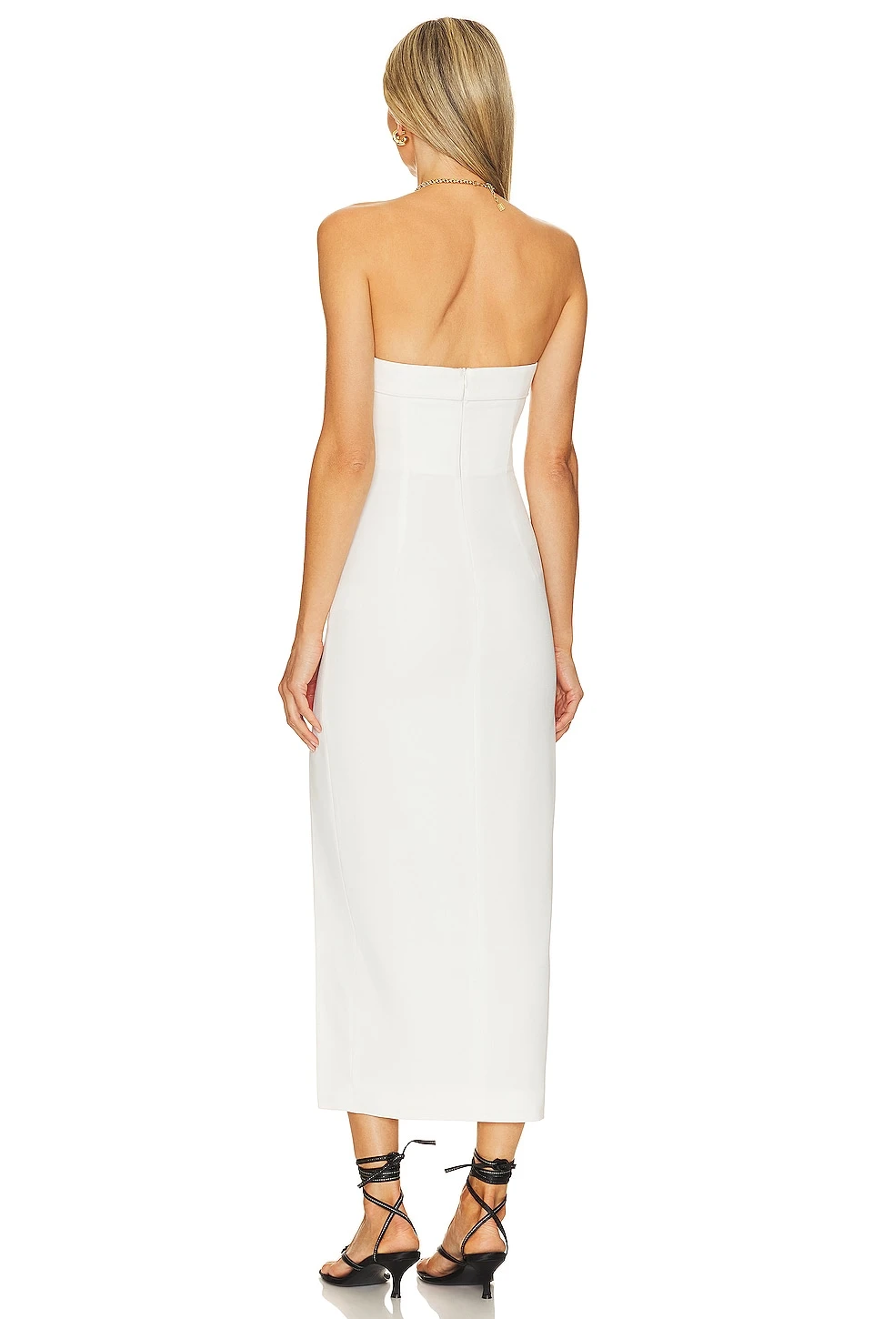 ROBE BUSTIER MIDI ADIBA Off White 5 ROBE BUSTIER MIDI ADIBA Off White – Image 3