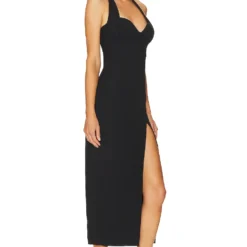 ROBE DÉBARDEUR MIDI NABINE Black 6 ROBE DÉBARDEUR MIDI NABINE Black -Pas Cher Tendricia Magasin NHOX WD421 V2