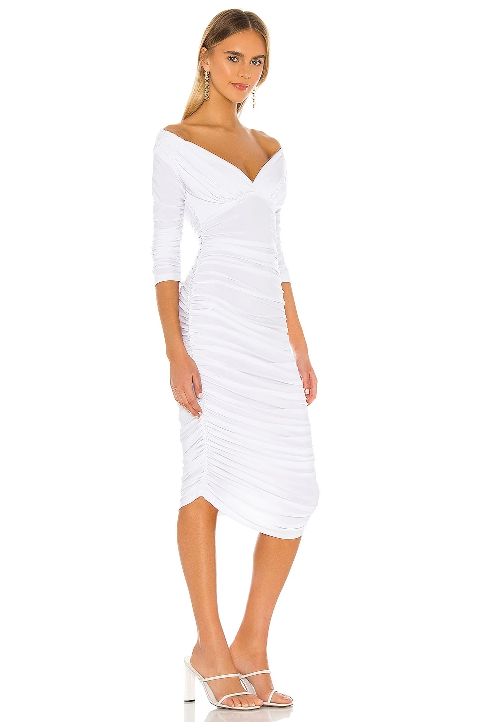 Norma Kamali ROBE TARA White 5 Norma Kamali ROBE TARA White – Image 3