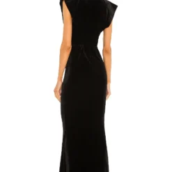 Norma Kamali ROBE DE SOIRÉE RECTANGLE Black -Pas Cher Tendricia Magasin NKAM WD307 V3