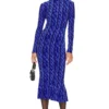 Norma Kamali ROBE Cobalt Blue -Pas Cher Tendricia Magasin NKAM WD415 V1