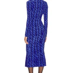 Norma Kamali ROBE Cobalt Blue -Pas Cher Tendricia Magasin NKAM WD415 V3