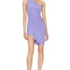 Norma Kamali ROBE COURTE PICKLEBALL DIANA Lilac 1 Norma Kamali ROBE COURTE PICKLEBALL DIANA Lilac -Pas Cher Tendricia Magasin NKAM WD471 V1