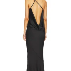 Norma Kamali ROBE DE SOIRÉE Black -Pas Cher Tendricia Magasin NKAM WD473 V4