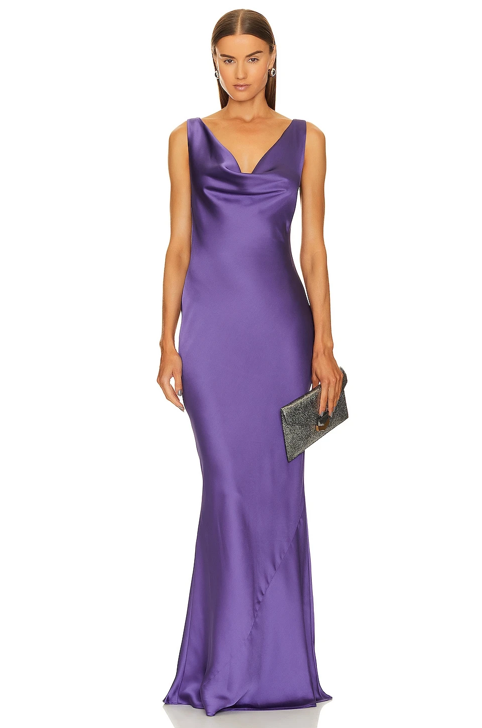 Norma Kamali ROBE DE SOIRÉE DRAPÉE Purple 3 Norma Kamali ROBE DE SOIRÉE DRAPÉE Purple