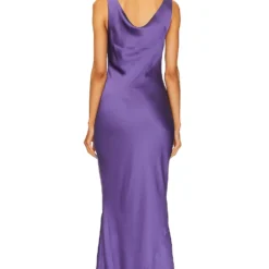 Norma Kamali ROBE DE SOIRÉE DRAPÉE Purple 7 Norma Kamali ROBE DE SOIRÉE DRAPÉE Purple -Pas Cher Tendricia Magasin NKAM WD483 V3