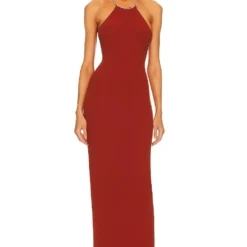 ROBE DE SOIRÉE LEXI CHAIN Rust