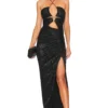 ROBE DE SOIRÉE HALLE CUT OUT Black 1 ROBE DE SOIRÉE HALLE CUT OUT Black -Pas Cher Tendricia Magasin NKIE WD567 V1