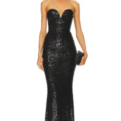 ROBE DE SOIRÉE LUMIERE Black
