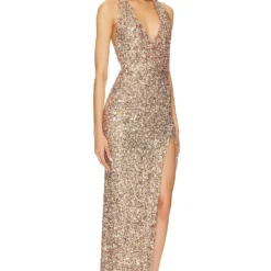 ROBE DE SOIRÉE LUMA Rose Gold -Pas Cher Tendricia Magasin NKIE WD608 V2