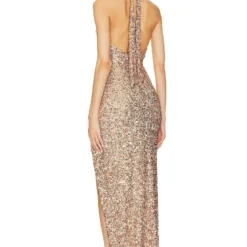 ROBE DE SOIRÉE LUMA Rose Gold -Pas Cher Tendricia Magasin NKIE WD608 V3