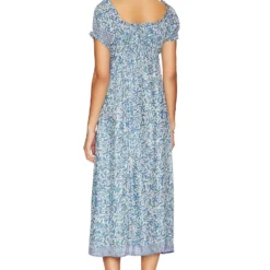 ROBE MI-LONGUE CHARLOTTE Gloriosa Print Cornflower -Pas Cher Tendricia Magasin NMAR WD56 V3